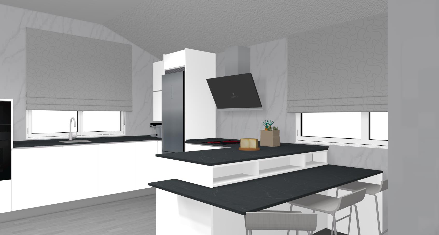 COCINA CON PENINSULA - Muebles Arranz