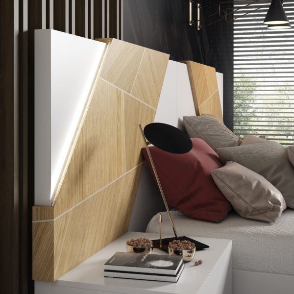 dormitorio moderno roble-blanco-marqueteria itaca