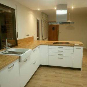 muebles de cocina formica blanca -asas